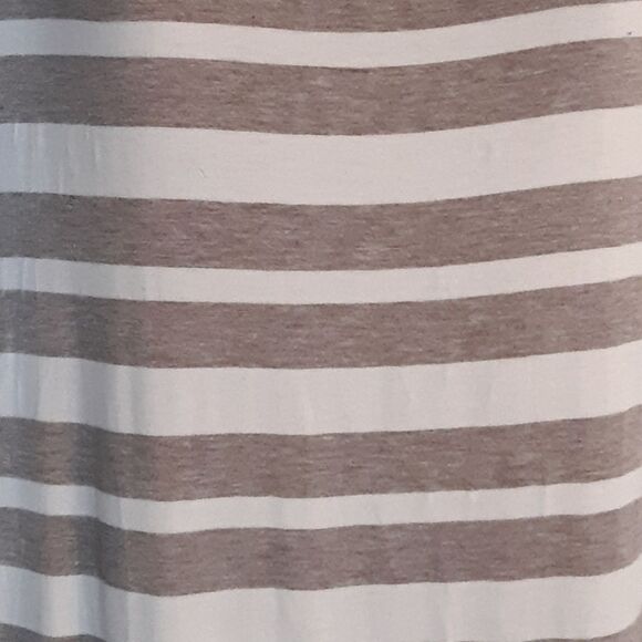 Lularoe gray/white striped classic tee - Picture 4 of 4